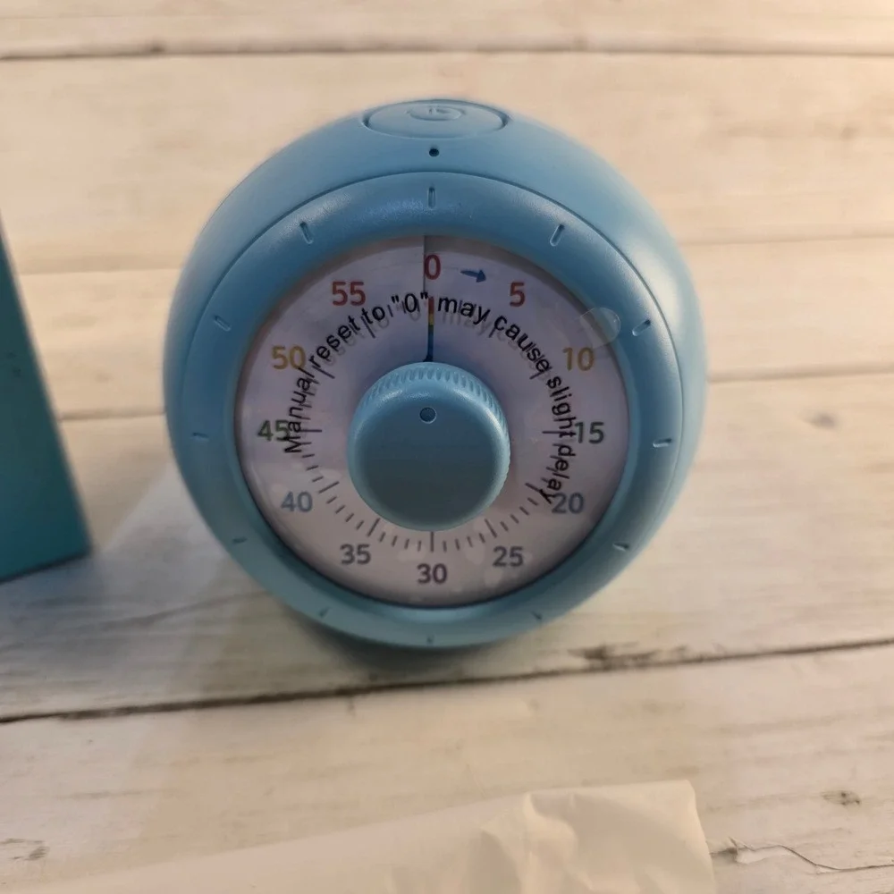 NEW Nixroork Visual Timer Time Management 60-Minute Countdown Blue Nix-VT35